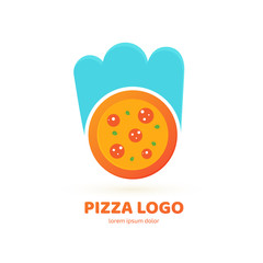Logo design abstract italian food vector template.