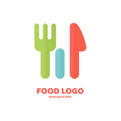 Illustration of business logotype restaurant and cafe.