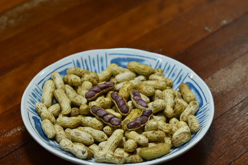 The boiled peanut