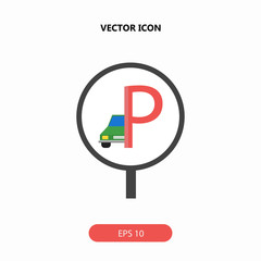 parking vector icon