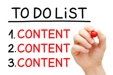 Content To Do List Concept