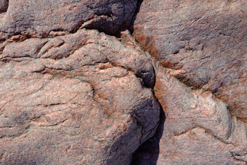 Oberflächenprofil eines Felsens