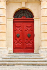 Colourful front door