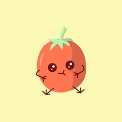 cute tomato character