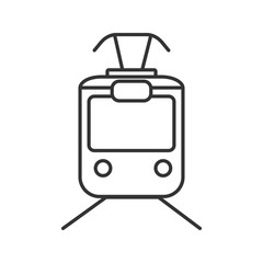 Tram linear icon
