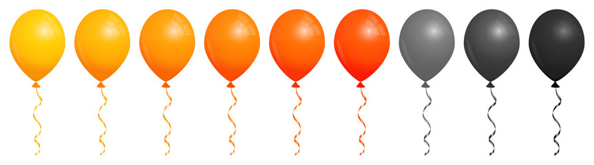 Obraz premium Set Halloween Balloons
