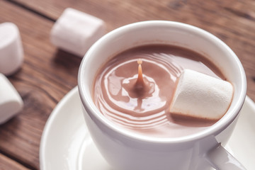 cocoa with marshmallow