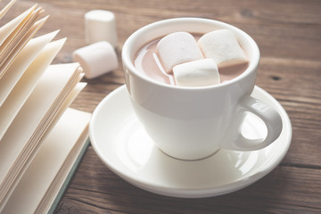 Cacao and book