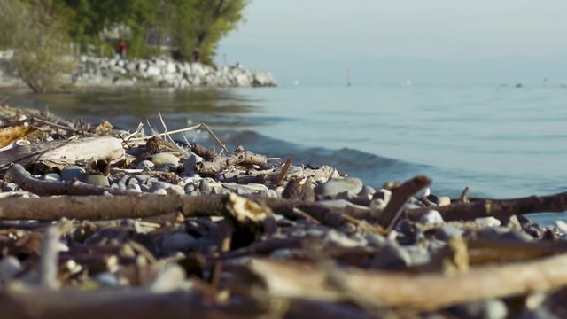 Brandung Wellen am Bodensee