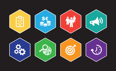 Business Plan Infographic Icon Set