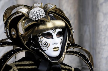 Fototapeta na wymiar Maske, Carnevale, Karneval, Venedig, Venetien, Italien, Europa