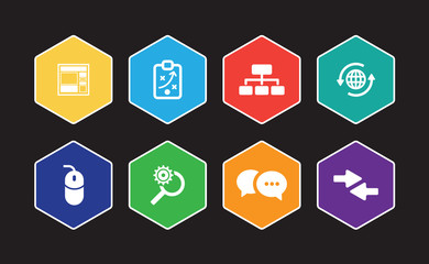 Marketing Strategy Infographic Icon Set