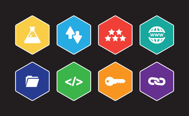 Search Engine Optimization Infographic Icon Set