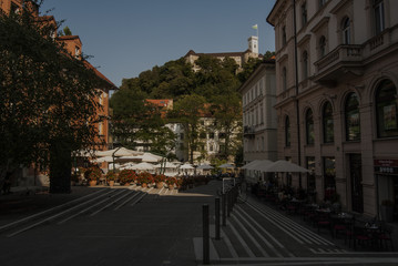Fototapeta na wymiar Ljubljana street Slovenian