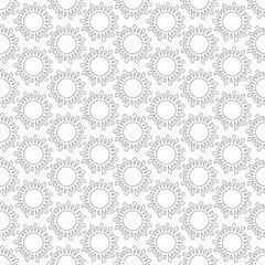 Abstract vintage seamless background with mandala ornaments.