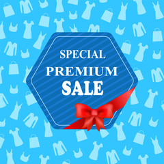 Fototapeta na wymiar Special Premium Sale, Colorful Advertising Banner