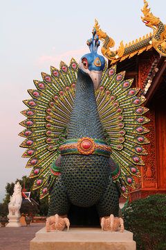 Wat Ban Den beautiful and famous Thai temple, Chiangmai, Northern Thailand.