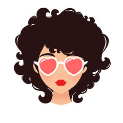 Girl with sunglasses