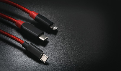 USB charger cable connectors