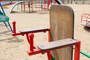 press bars on the street Playground.