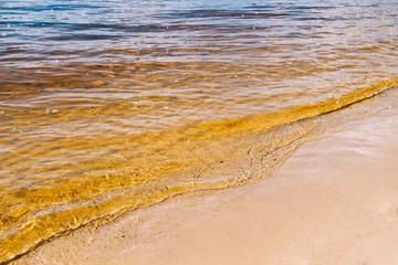 Beach sand and beautiful water