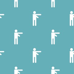 Stick figure stickman pattern vector seamless repeating for any web design