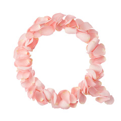 Obraz premium Letter Q of pink flowers