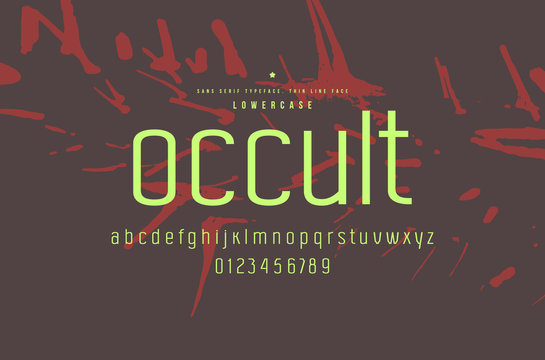 Original sans serif font