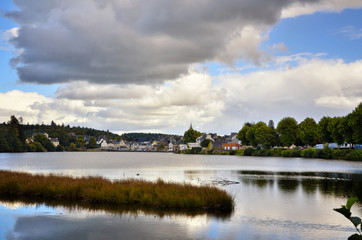 Obraz premium Huelgoat, lovely village in Brittany, France