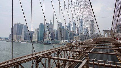 Obraz premium Stadtpanorama von New York, Skyline, Blick auf Hochhäuser