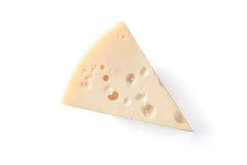 Cheese isolated on white background. With clipping path.