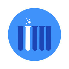 Vector illustration of chemical lab test tube icon