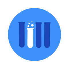 Vector illustration of chemical lab test tube icon