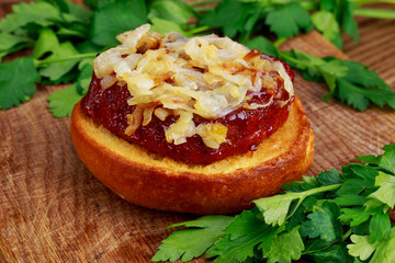 the homemade hamburger