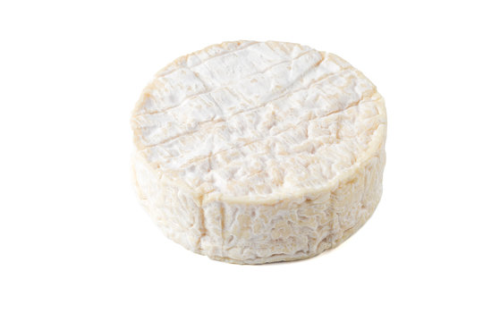 Camembert cheese isolated on white