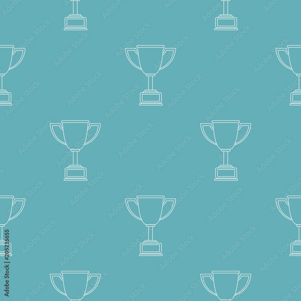 Poster cup award pattern vector seamless repeating for any web design