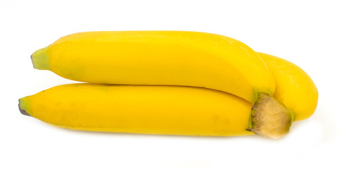 Fototapeta na wymiar yellow banana isolate on white background, for healthy