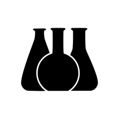 Vector illustration of chemical lab test tube icon