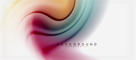 Swirl fluid flowing colors motion effect, holographic abstract background