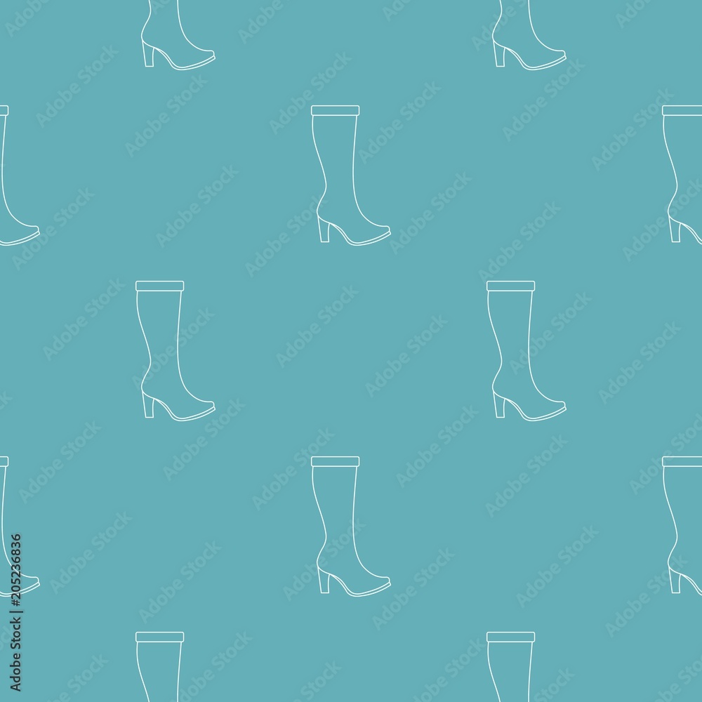 Poster woman boots pattern vector seamless repeating for any web design