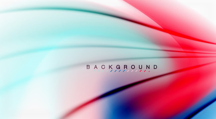 Swirl fluid flowing colors motion effect, holographic abstract background