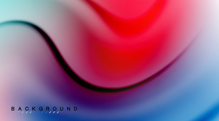 Swirl fluid flowing colors motion effect, holographic abstract background