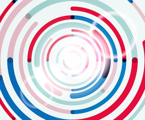 Circular lines, circles, geometric abstract background