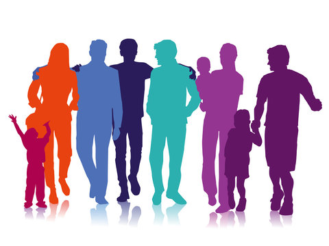Freunde und Familien, illustration