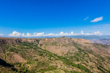Chicamocha Canyon from Mesa de Los Santos landscapes andes mountains Santander in Colombia South America