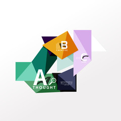 Infographic option banner