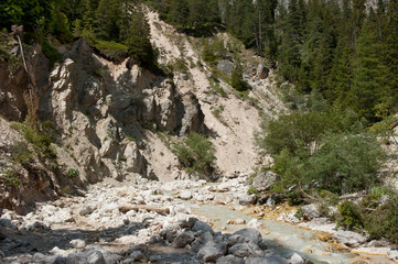 Tschaminbach im Tschamintal in den Dolomiten in Südtirol