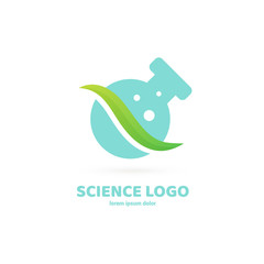 Illustration of business logotype science.