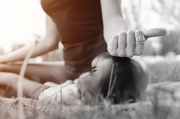 Amazing yoga photo concept