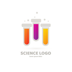 Illustration of business logotype science.